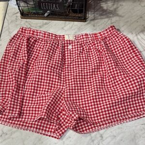 Red Gingham Women's Shorts